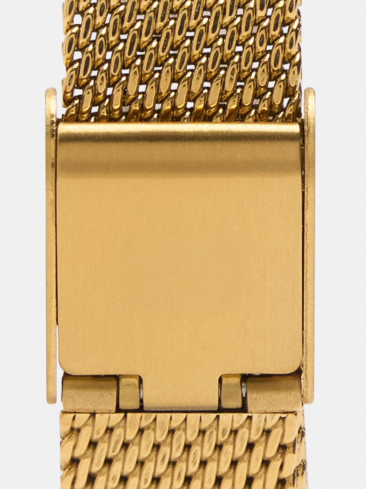Oval Stainless Steel Knit Watch