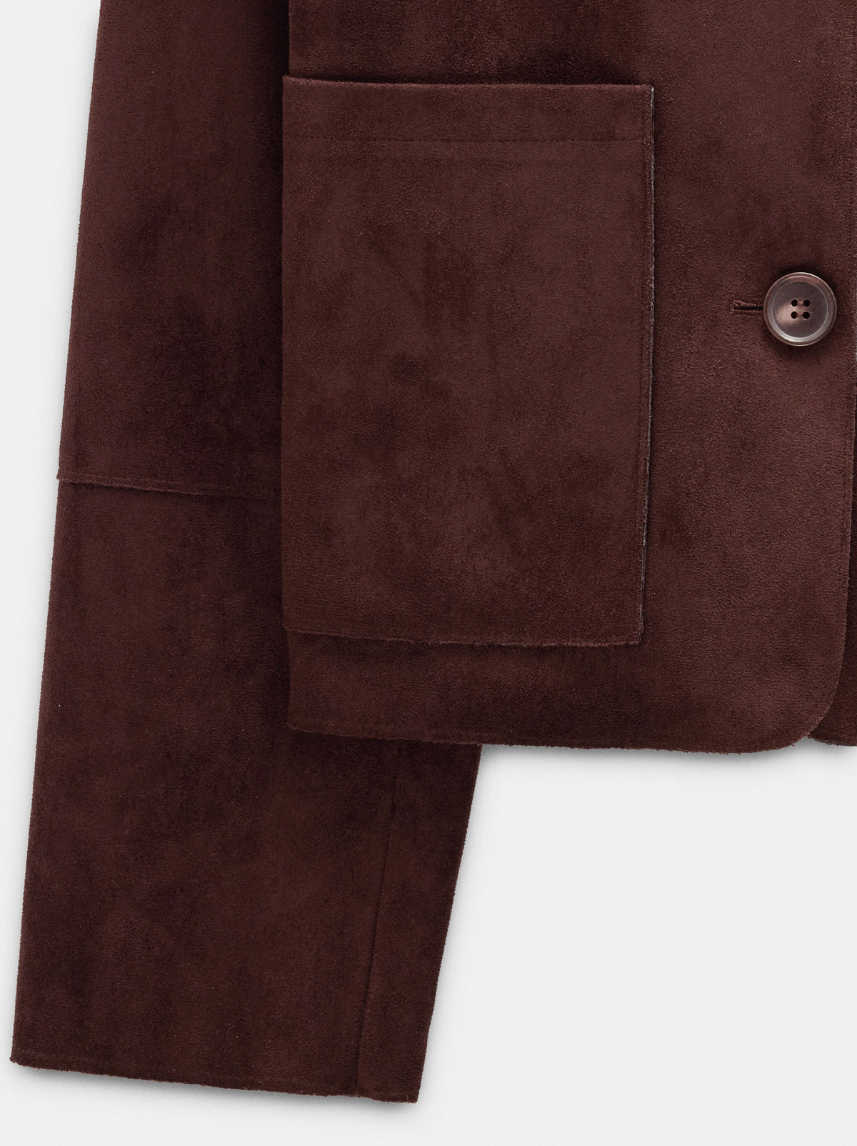 Leather-Effect Jacket With Patch Pockets