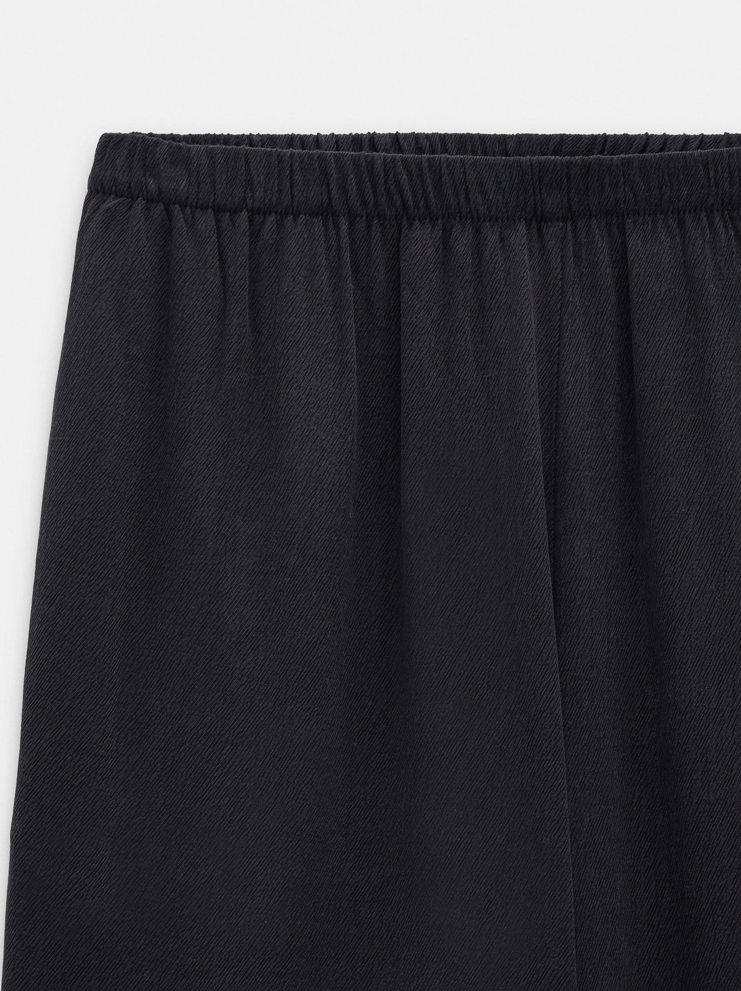 Plain Trousers With Elastic Waist