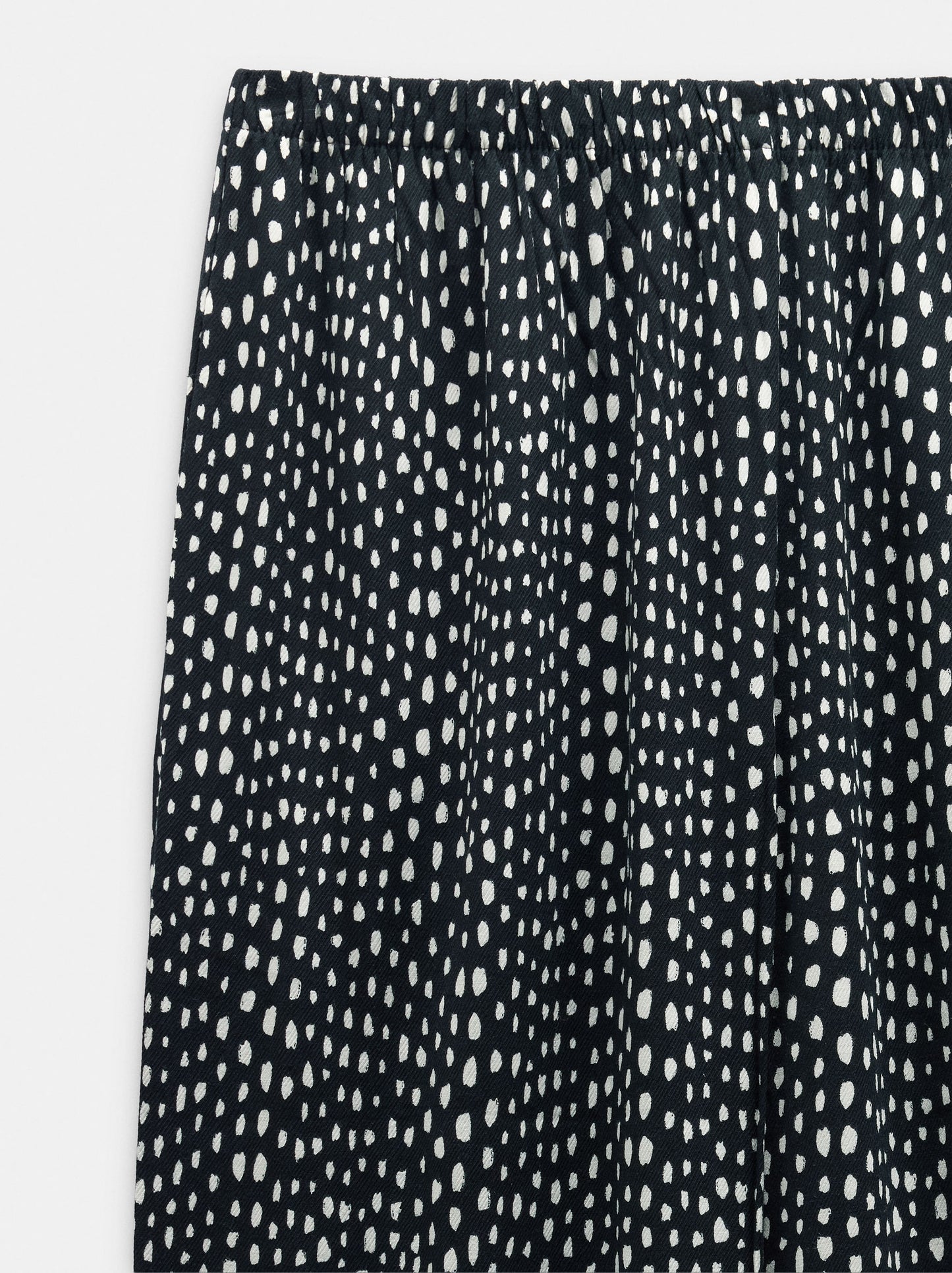 Printed Elastic Waist Trousers