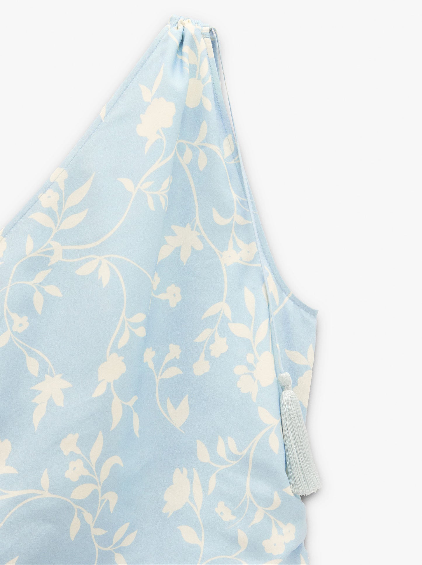 Asymmetric Dress With Floral Printed