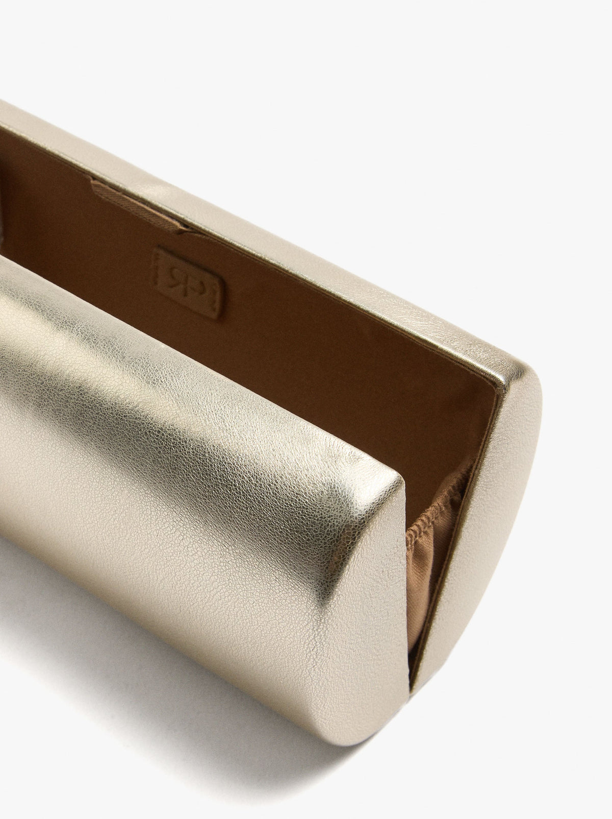 Metallic Cylindrical Party Clutch