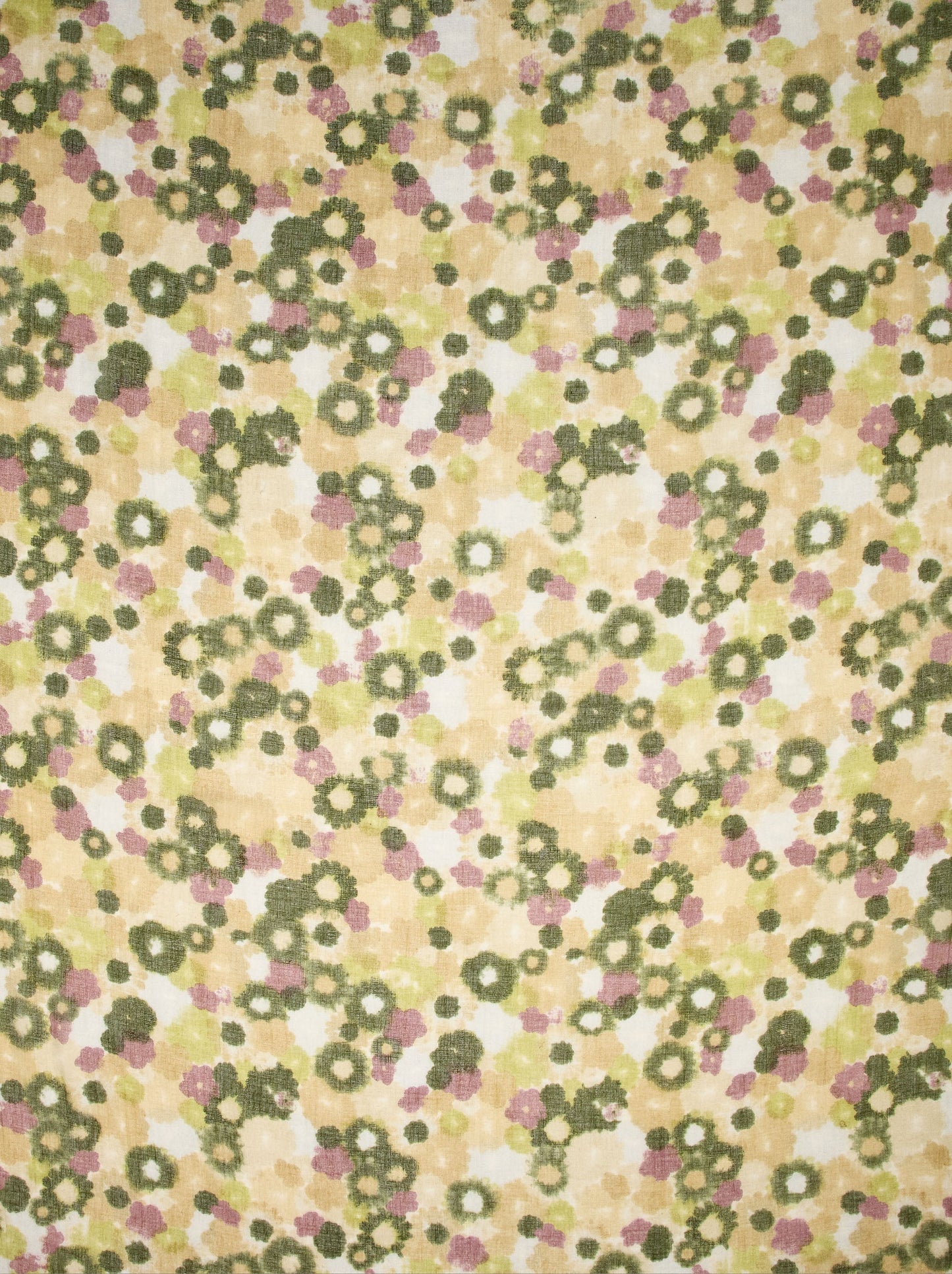 Square Floral-Printed Scarf With Tassels