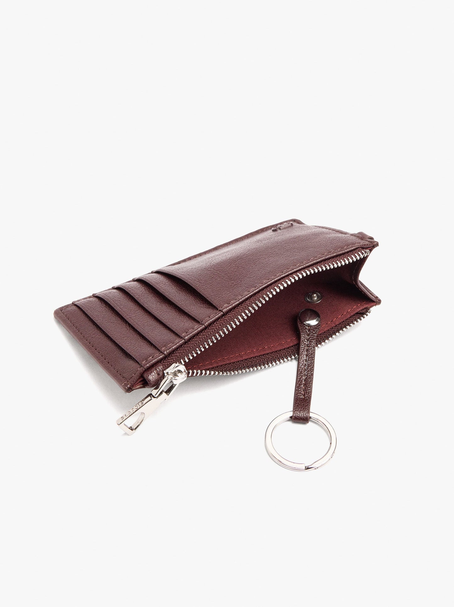 Animal Print Leather Card Holder With
