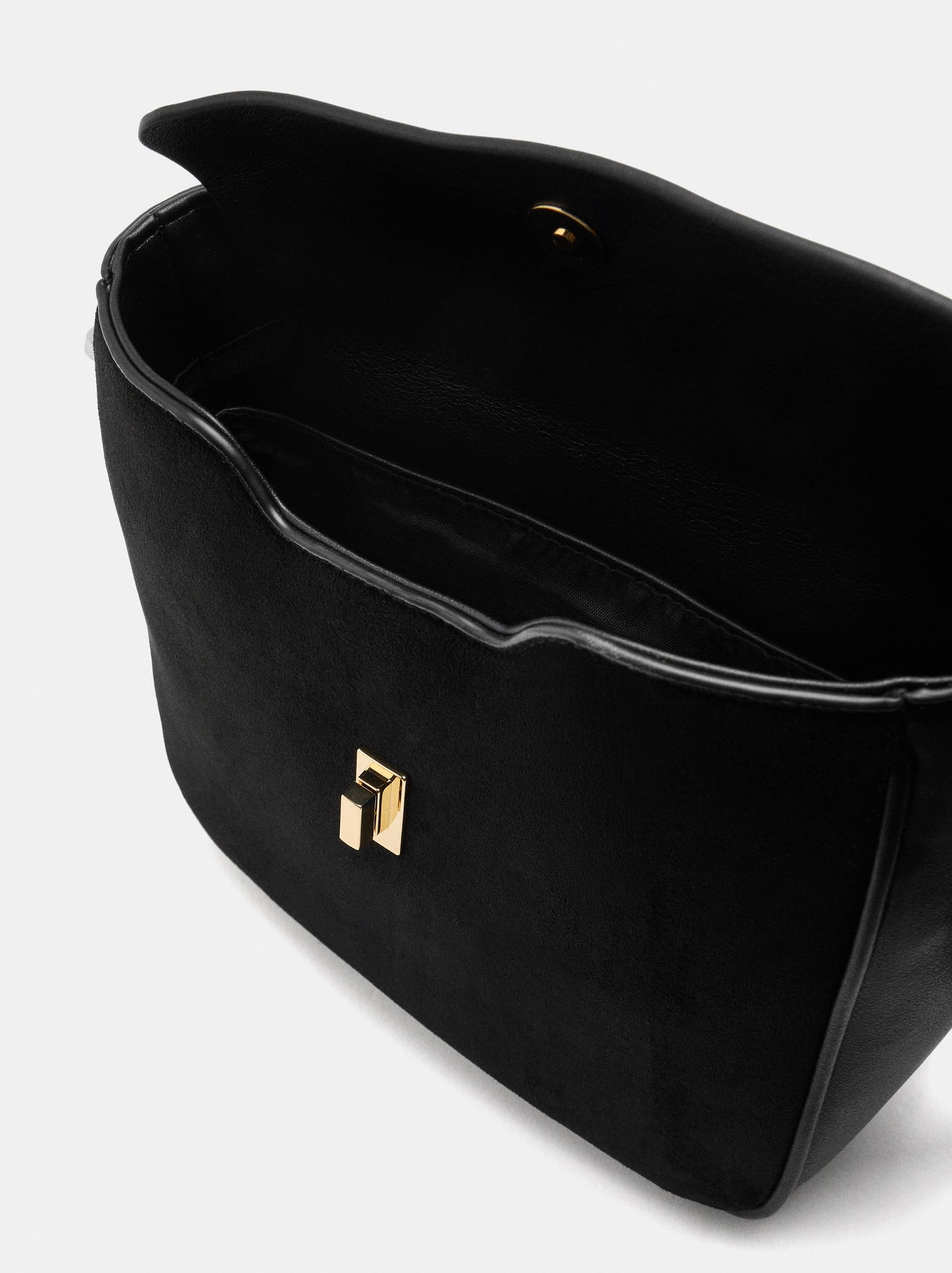 Leather-Effect Handbag With Animal Print