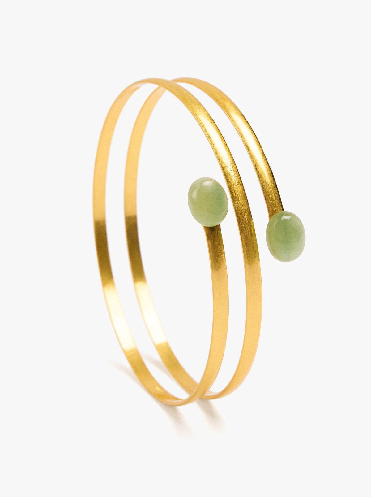 Spiral Bracelet With Stones