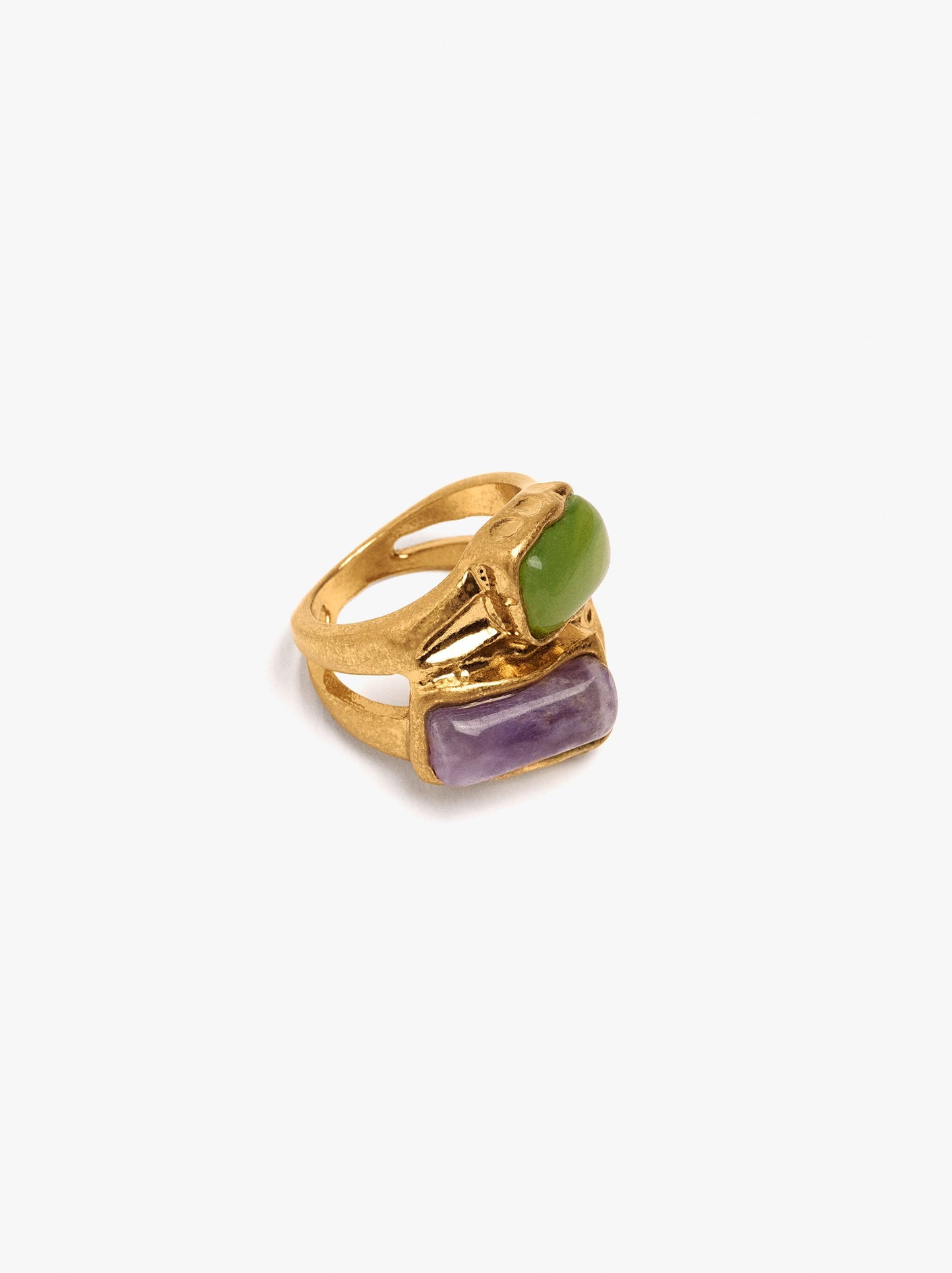Wide Ring With Stones