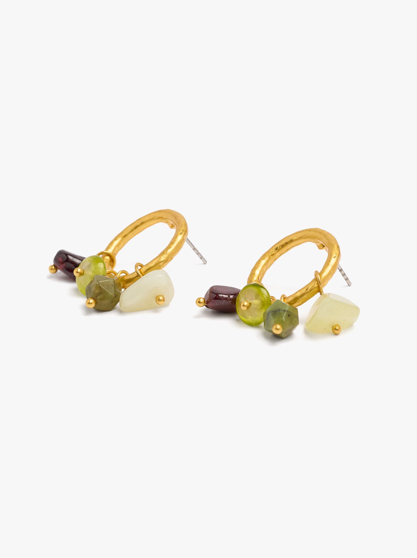 Hoop Earrings With Stones