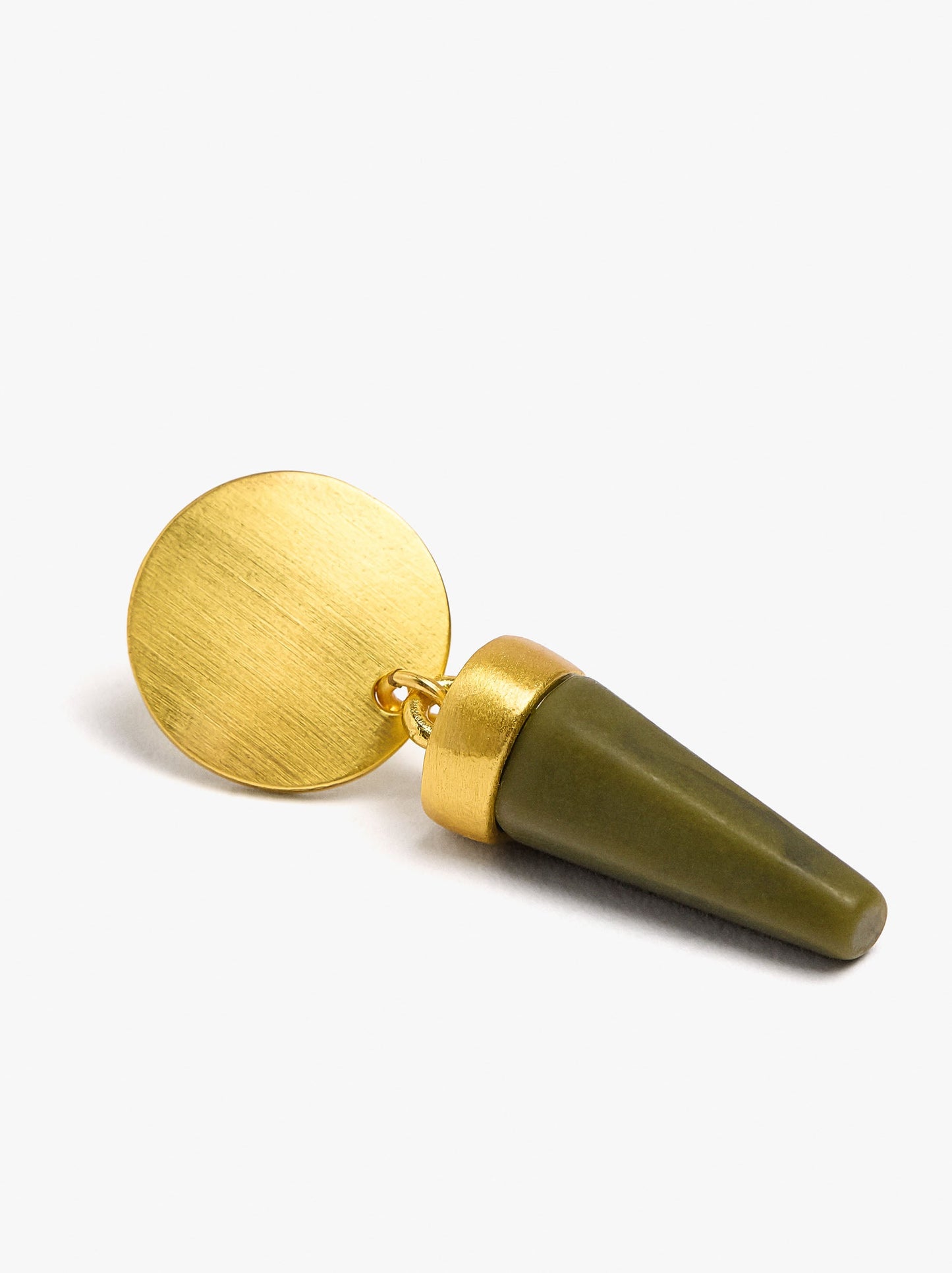 Earrings With Resin Cone