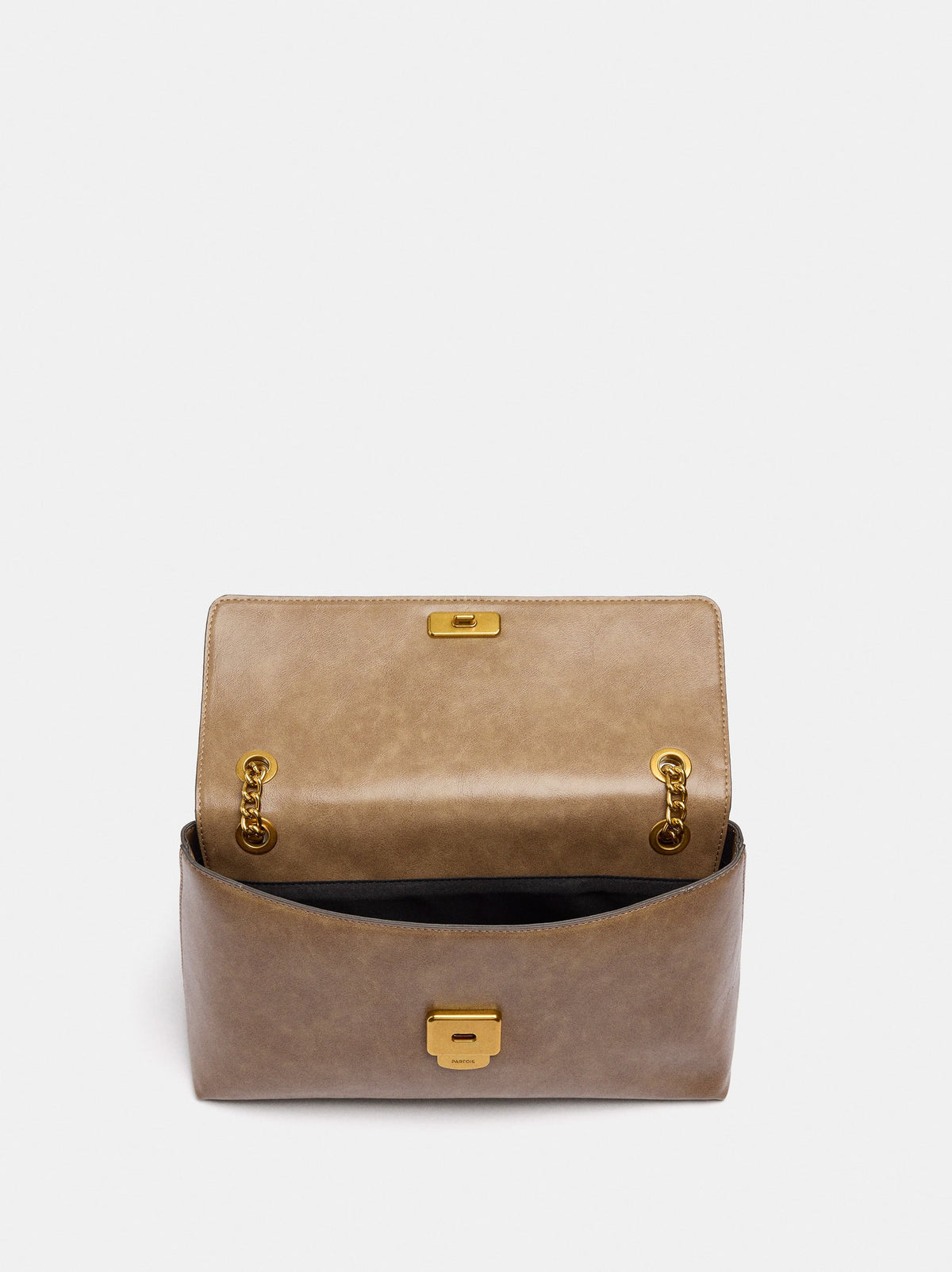 Shoulder Bag With Flap And Chain Strap