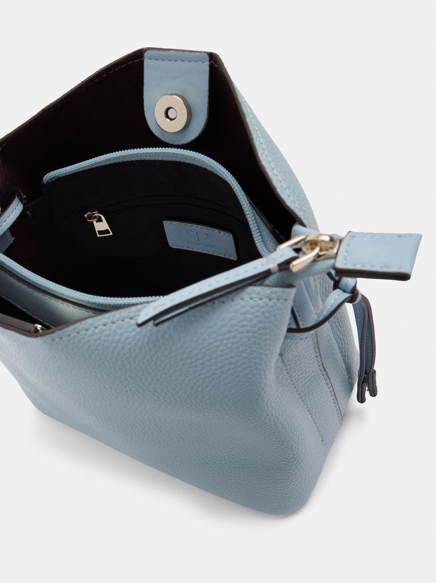Structured Crossbody Bag With Texture