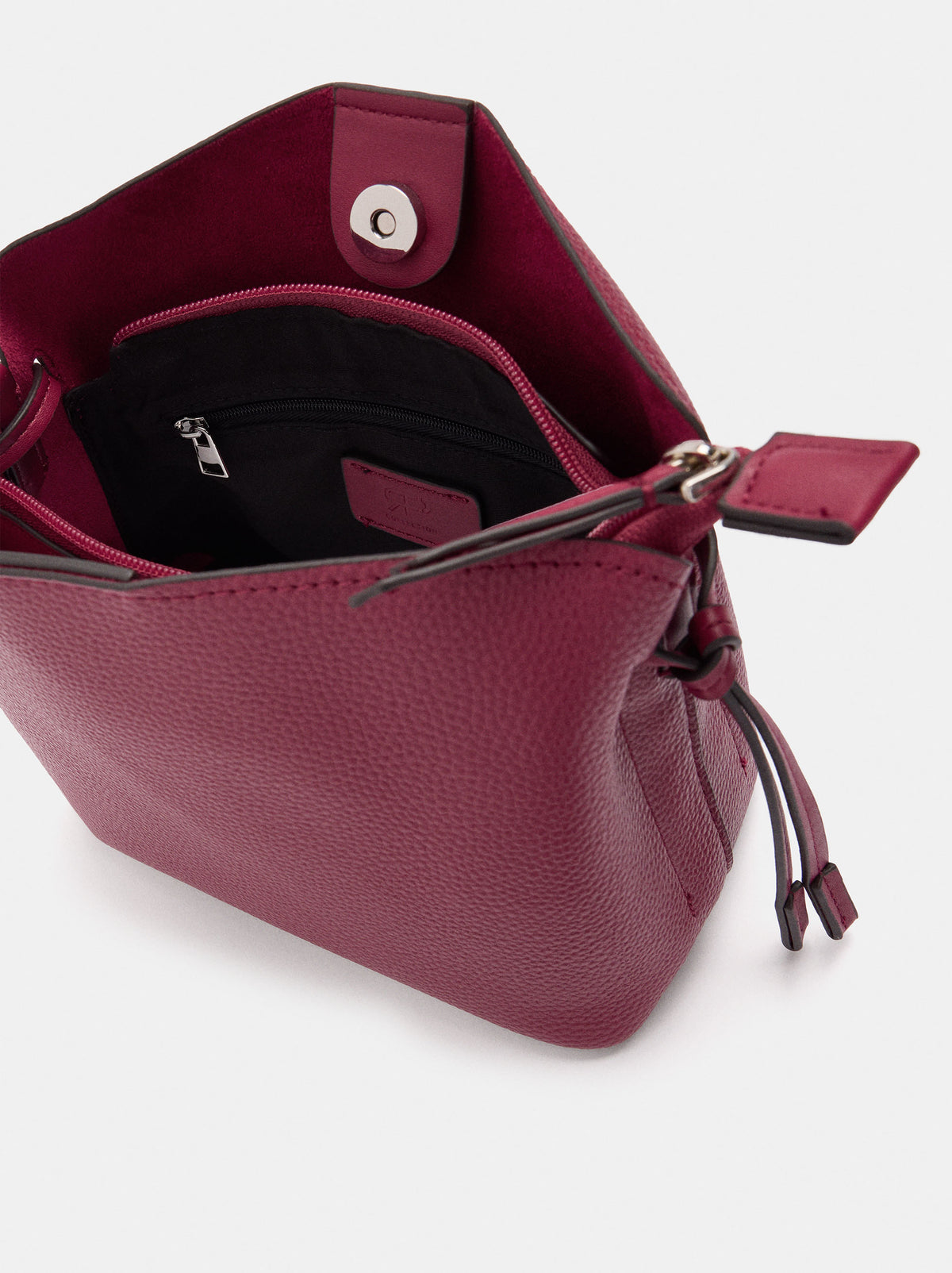 Structured Crossbody Bag With Texture
