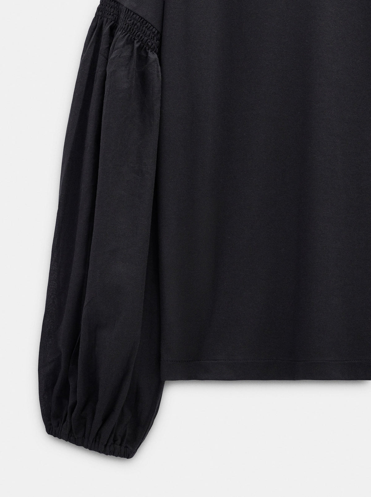 Long-Sleeved T-Shirt With Puff Sleeves