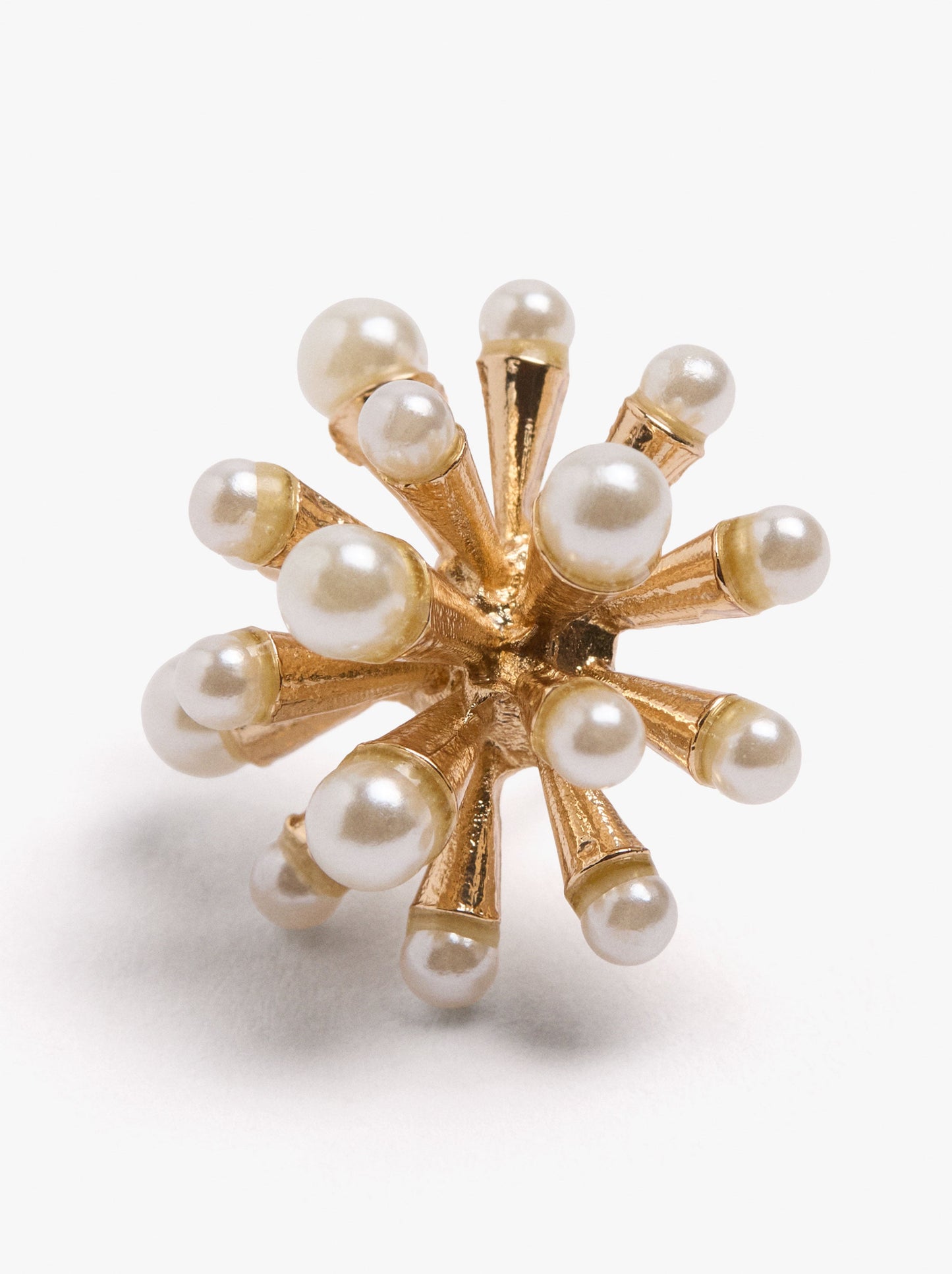 Sea Urchin Earrings With Pearls