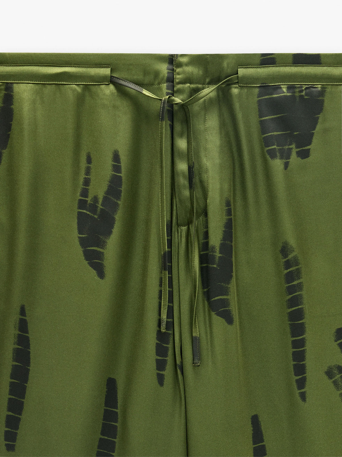 Printed Trousers With Adjustable Drawstring