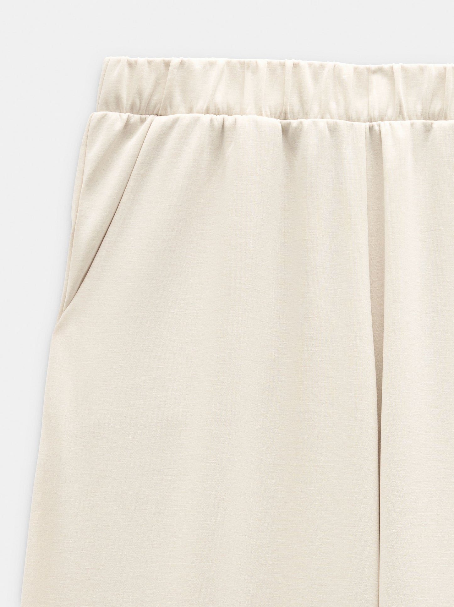 Loose-Fitting Trousers With Elastic Waistband Soft Touch