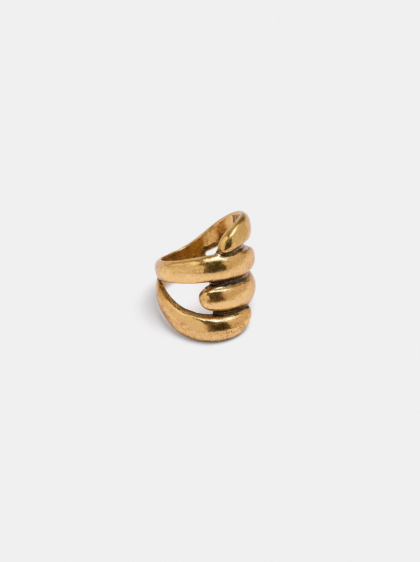 Wide Crossed Ring