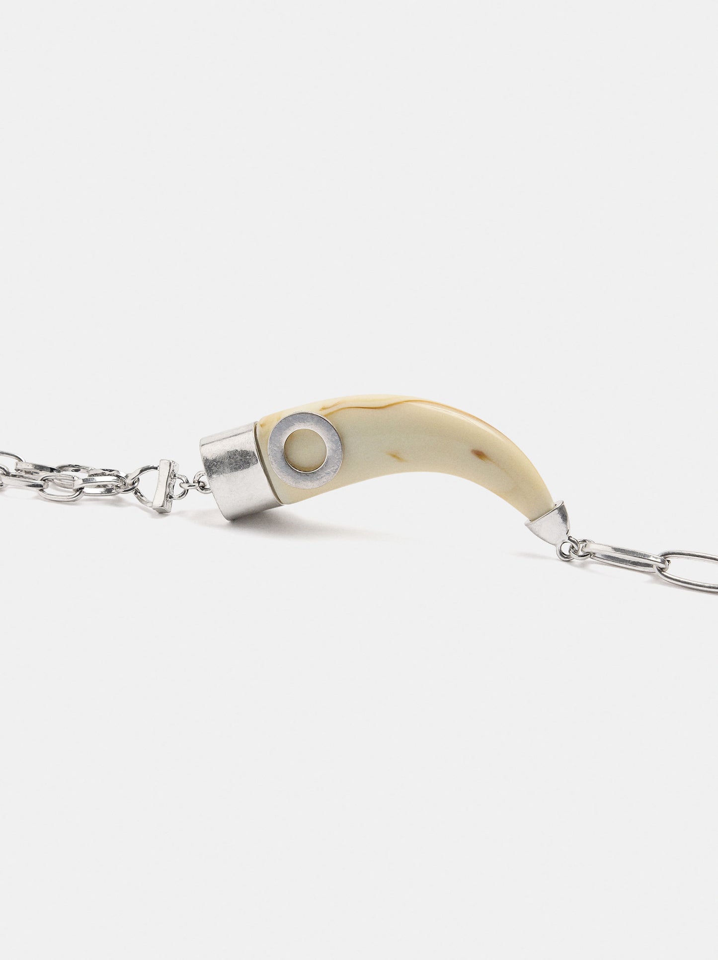 Short Link Necklace With Stone-Effect Detail