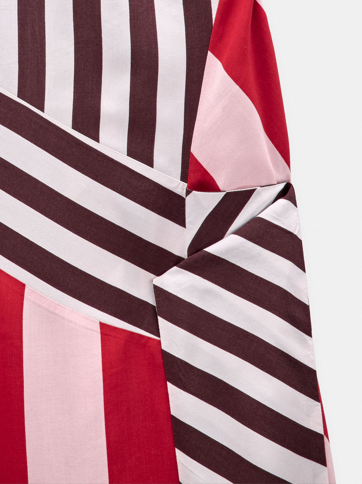 Contrast Stripe Dress With Straps