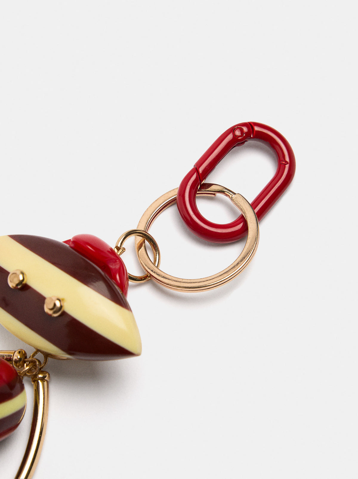 keychain Charm With Vintage Geometric Figure
