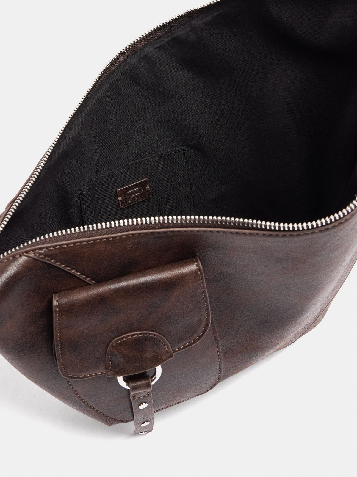 Asymmetrical Shoulder Bag With Pocket