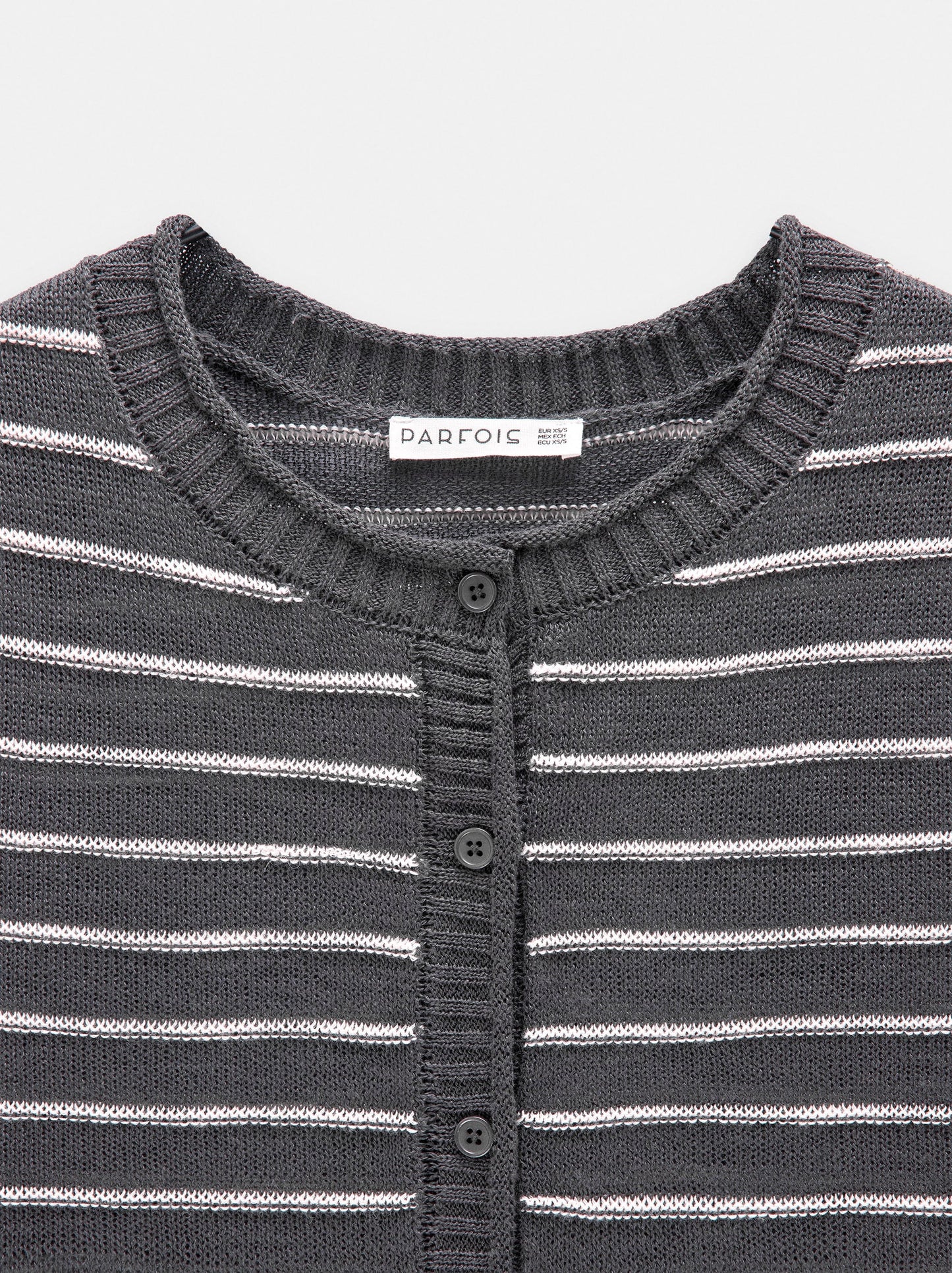 Knit Cardigan With Stripes