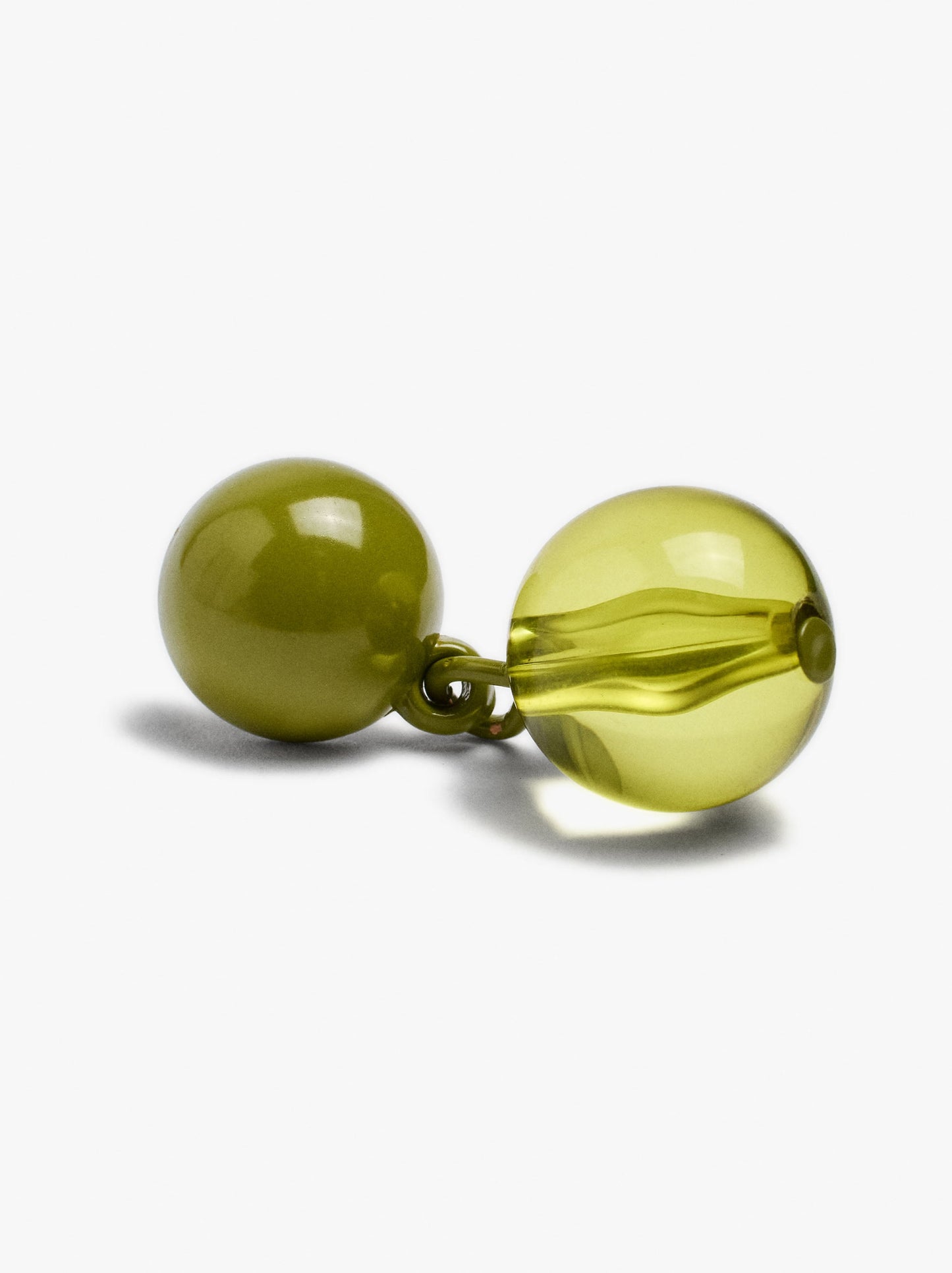 Resin And Enamel Bead Earrings