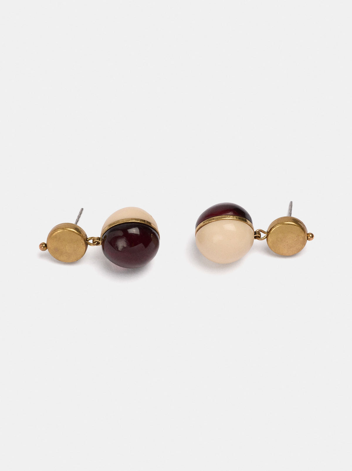 Bicolor Sphere Earrings