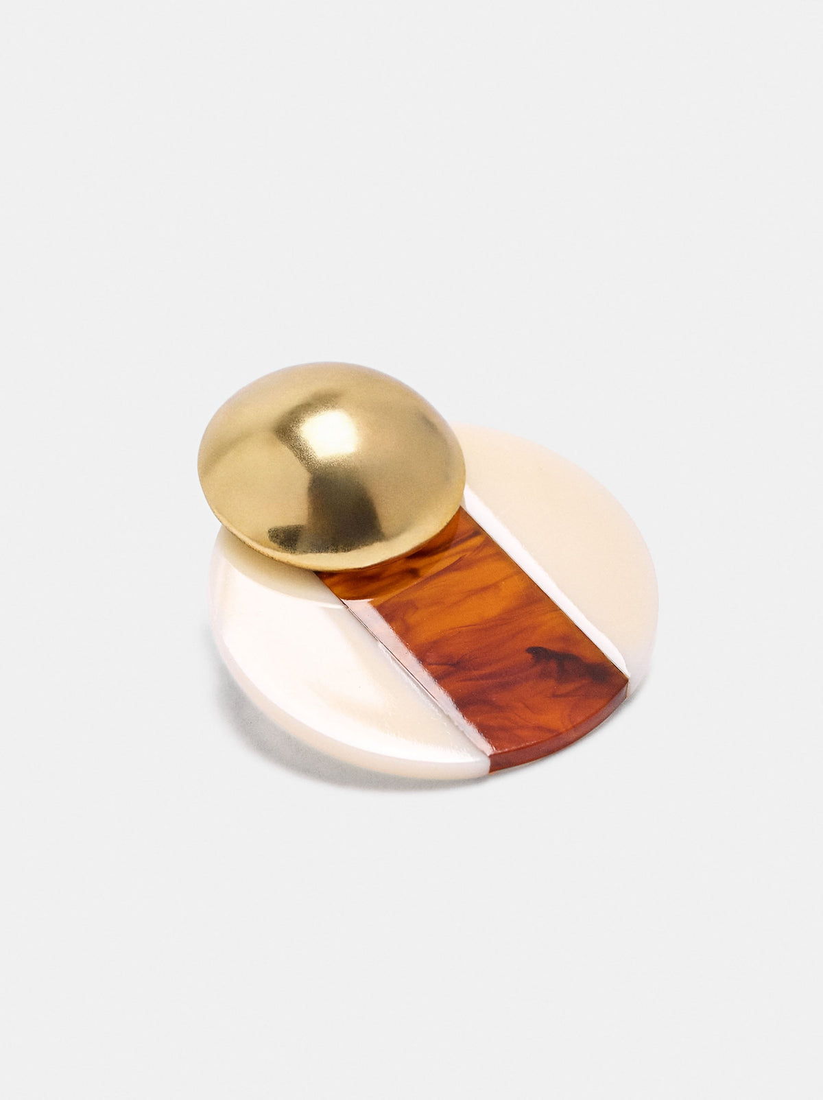 Round Bicolor Earrings