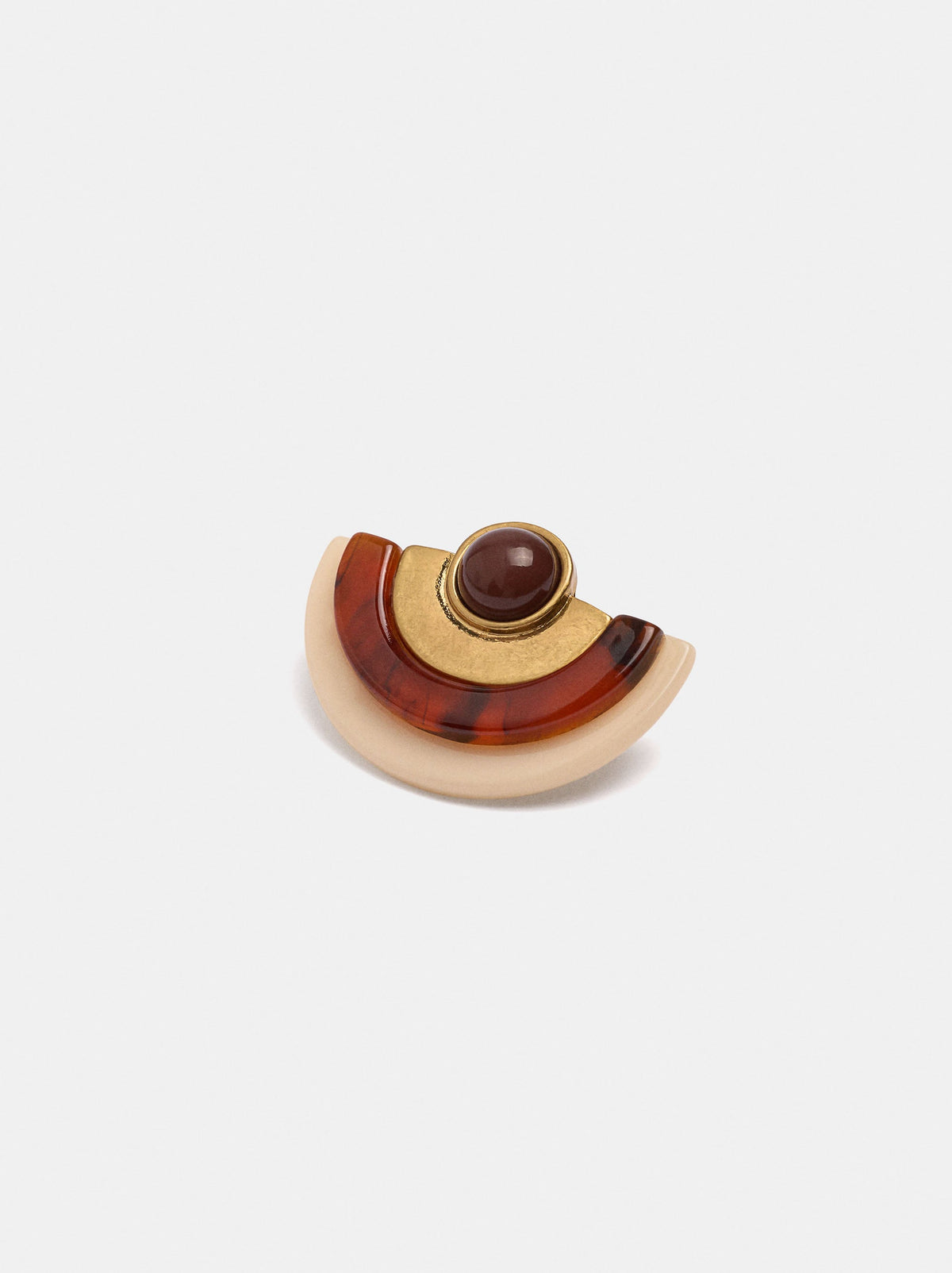 Bicolor Fan Earrings