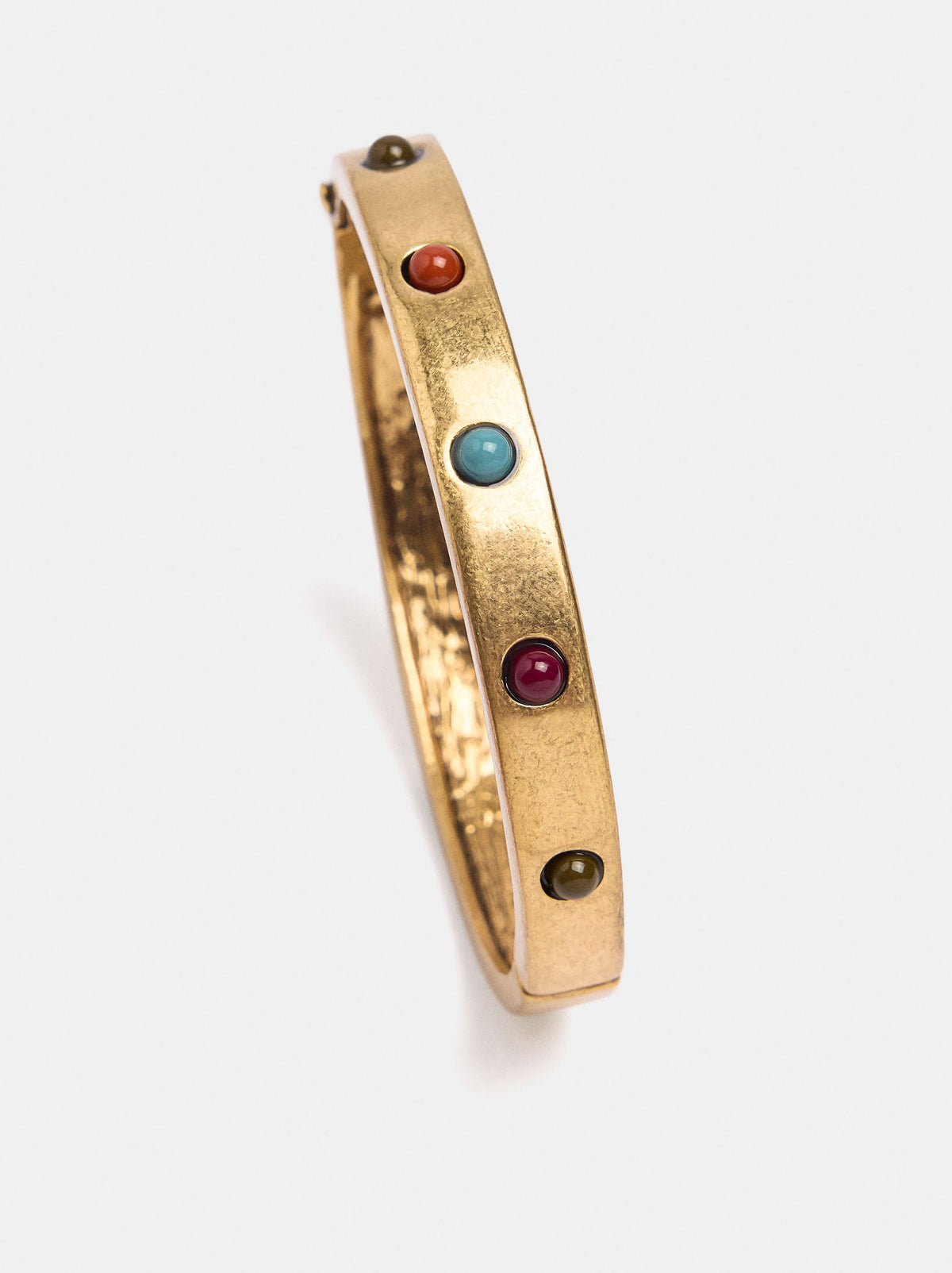 Rigid Bracelet With Resin Details