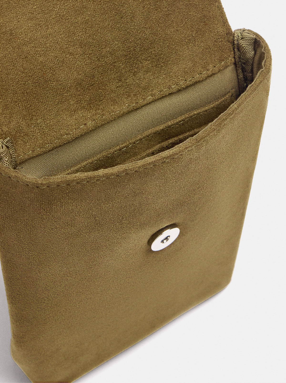 Leather Mobile Phone Bag With Leather Details