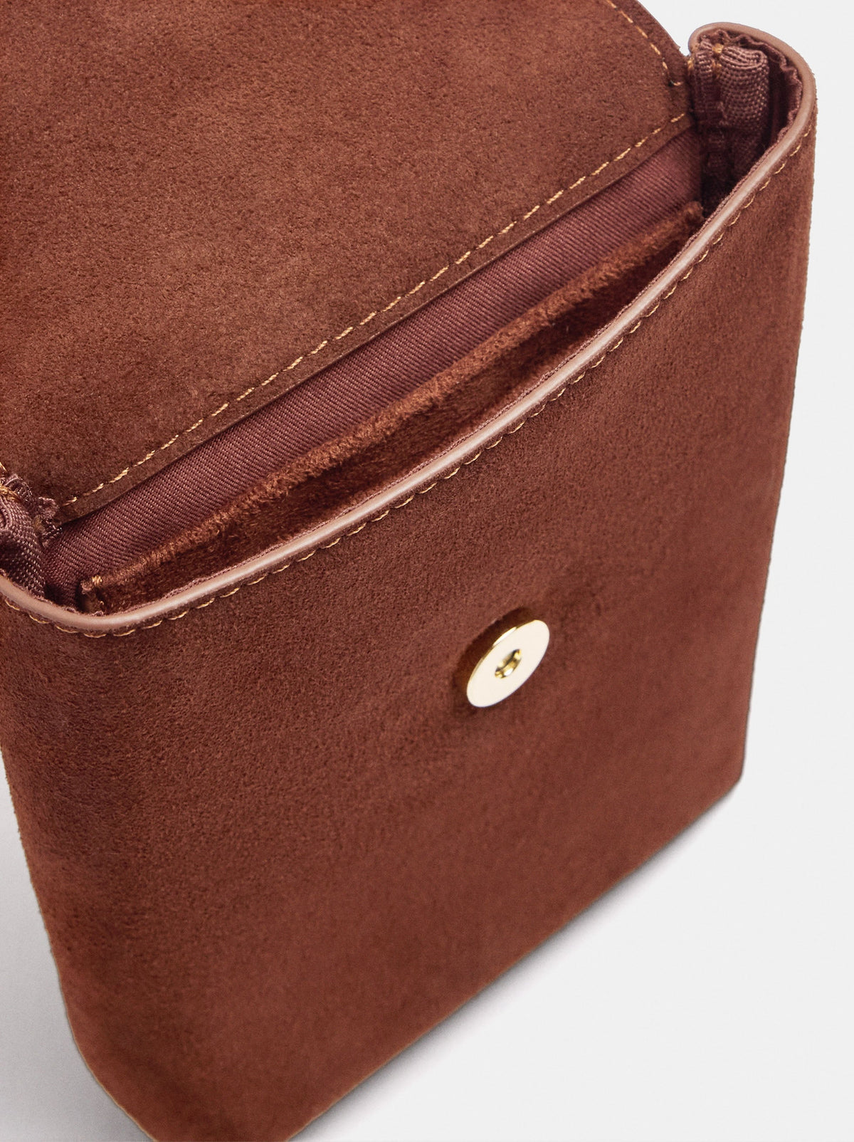 Leather Mobile Phone Bag With Leather Details