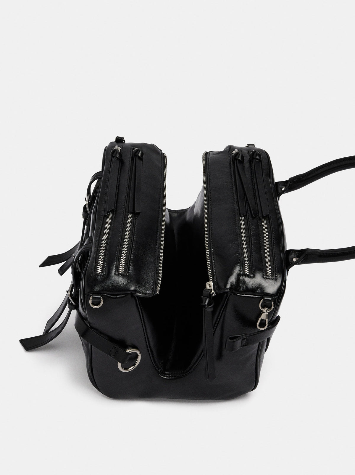 Double Leather Handbag