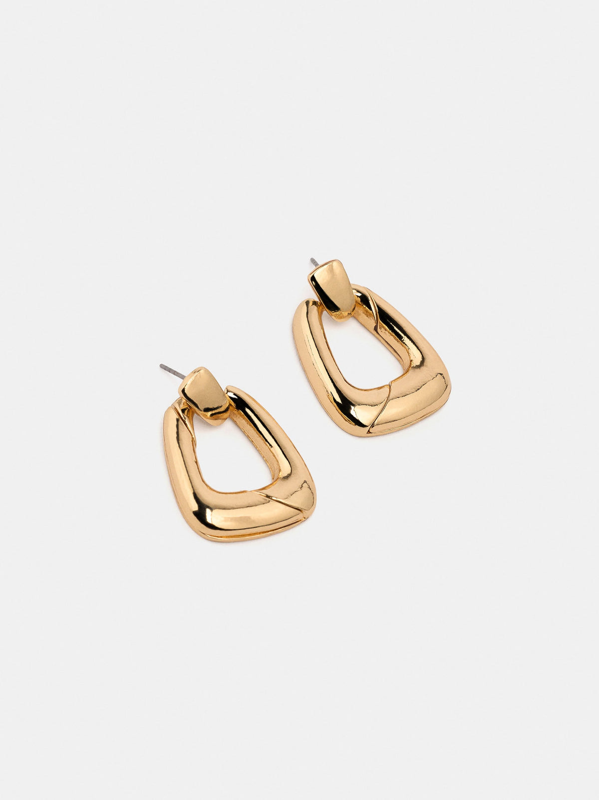 Elongated Hoop Earrings
