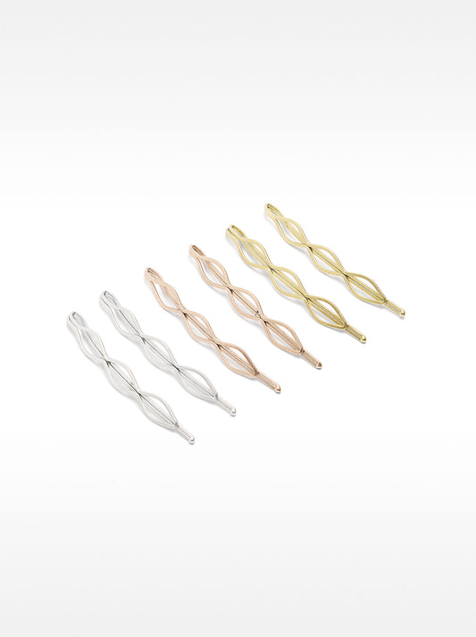 Set Of Metallic Hairslides