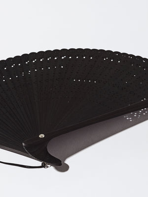 Bamboo Perforated Fan