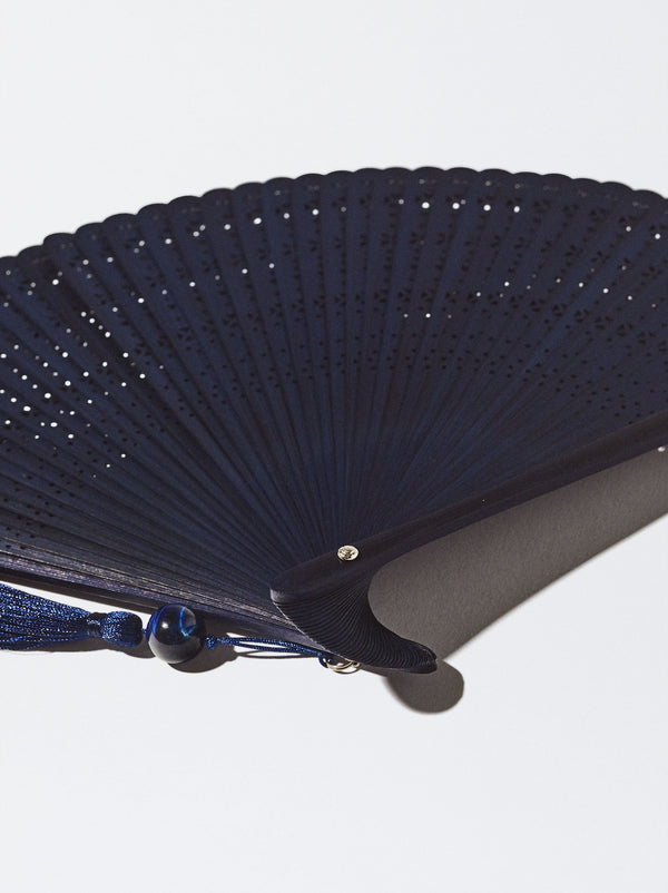 Bamboo Perforated Fan