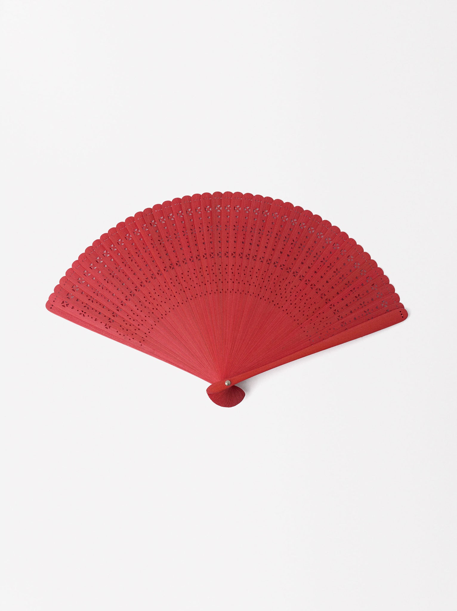 Bamboo Perforated Fan