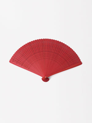 Bamboo Perforated Fan