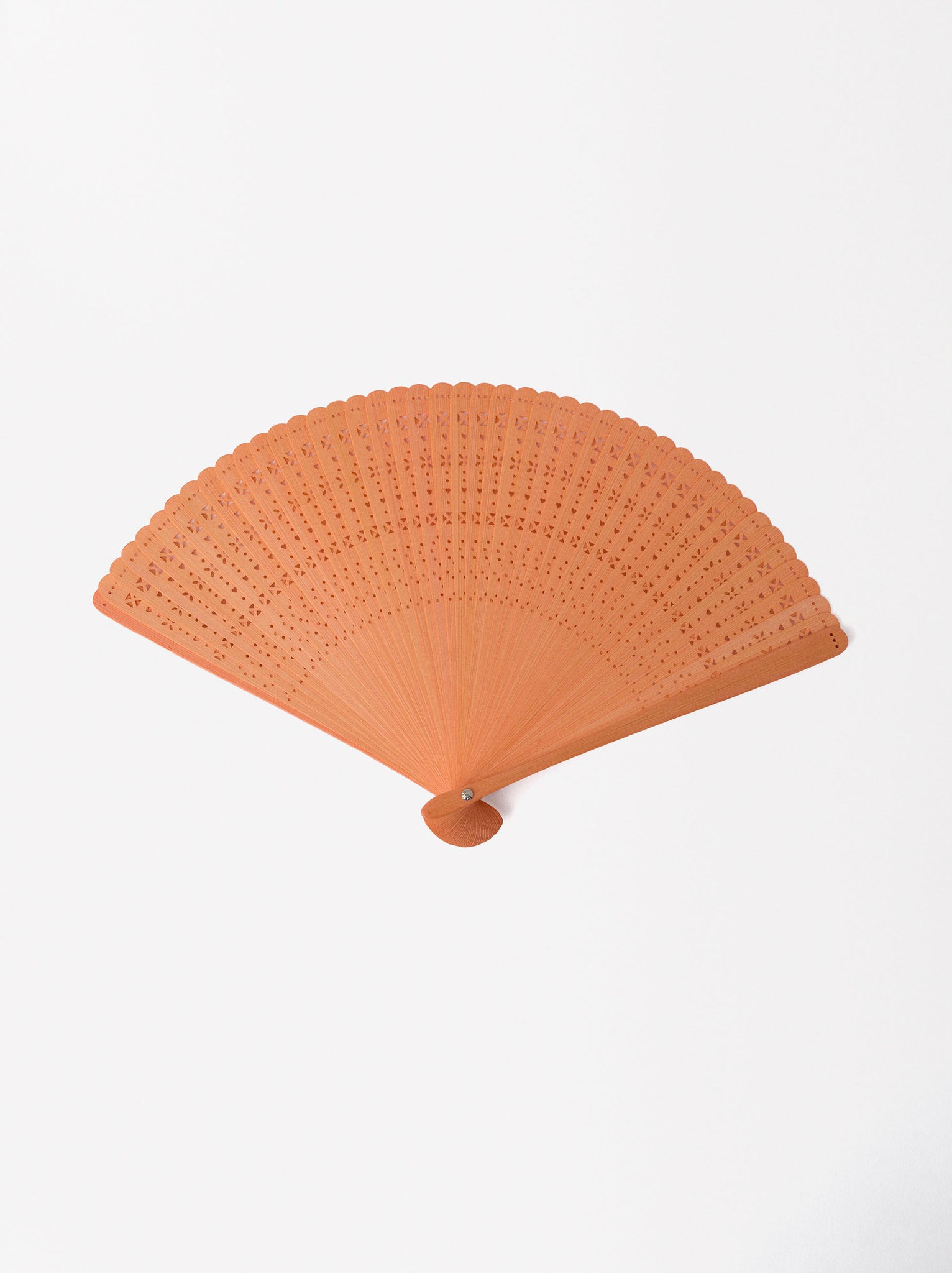 Bamboo Perforated Fan