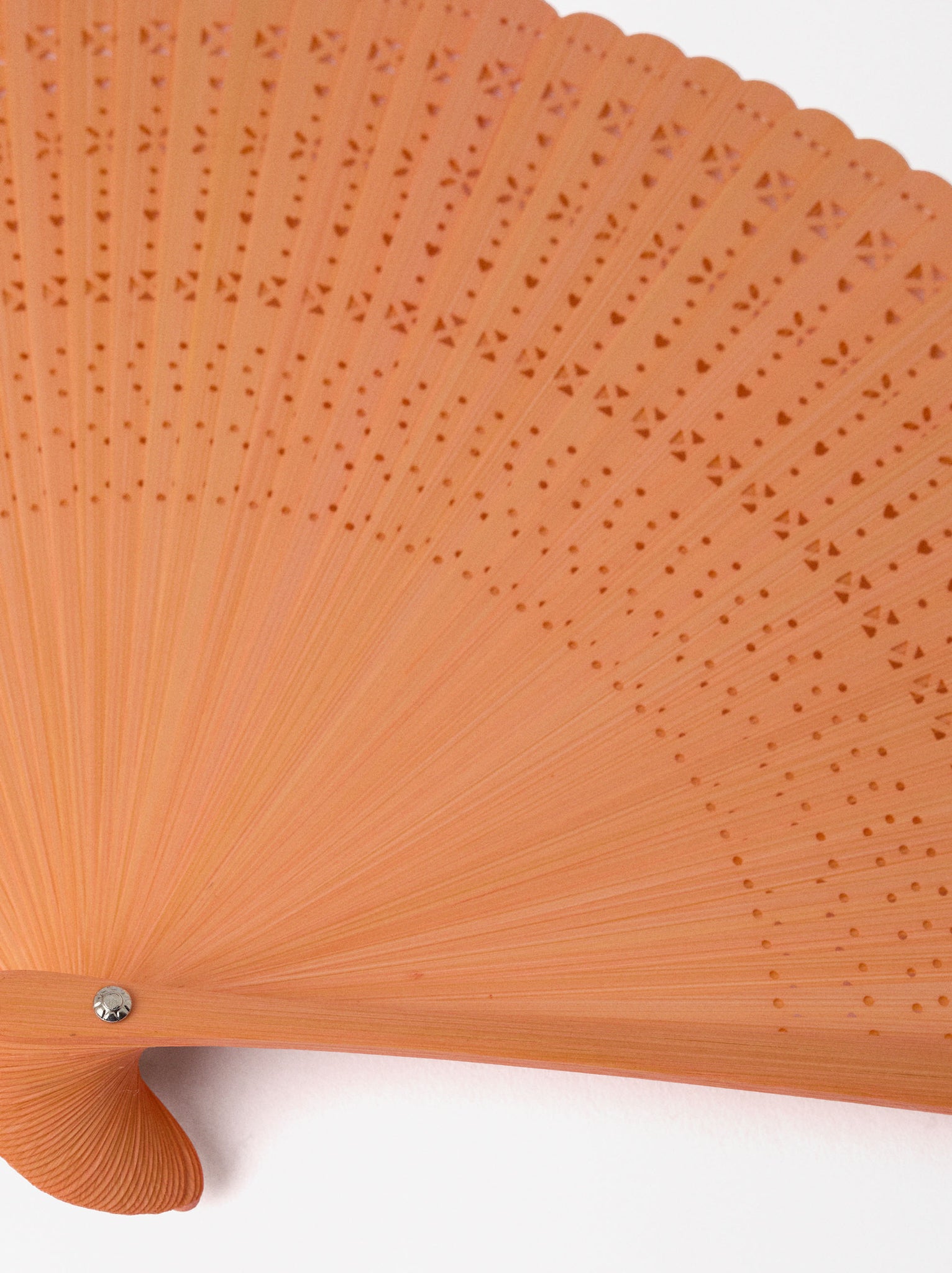 Bamboo Perforated Fan