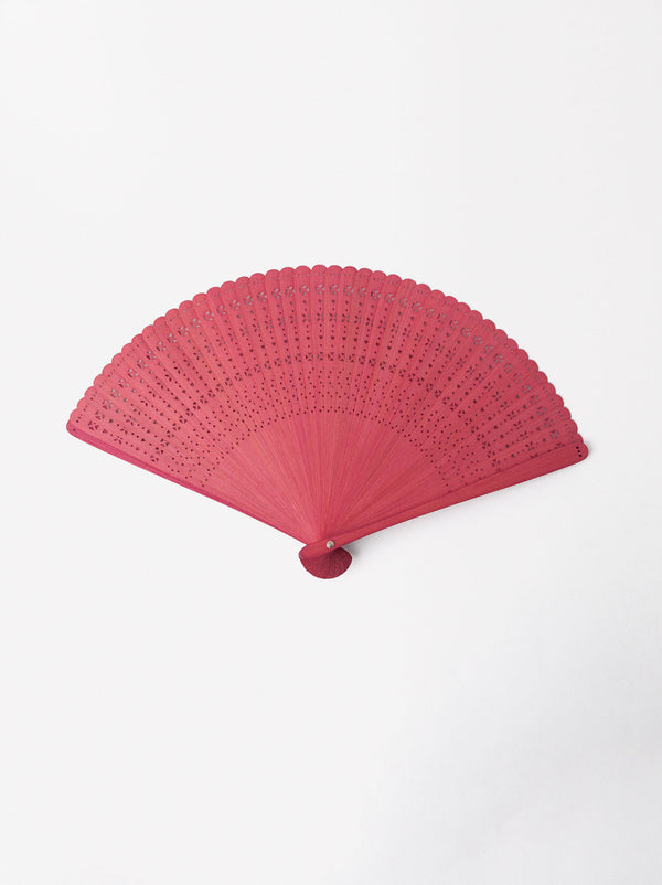 Bamboo Perforated Fan