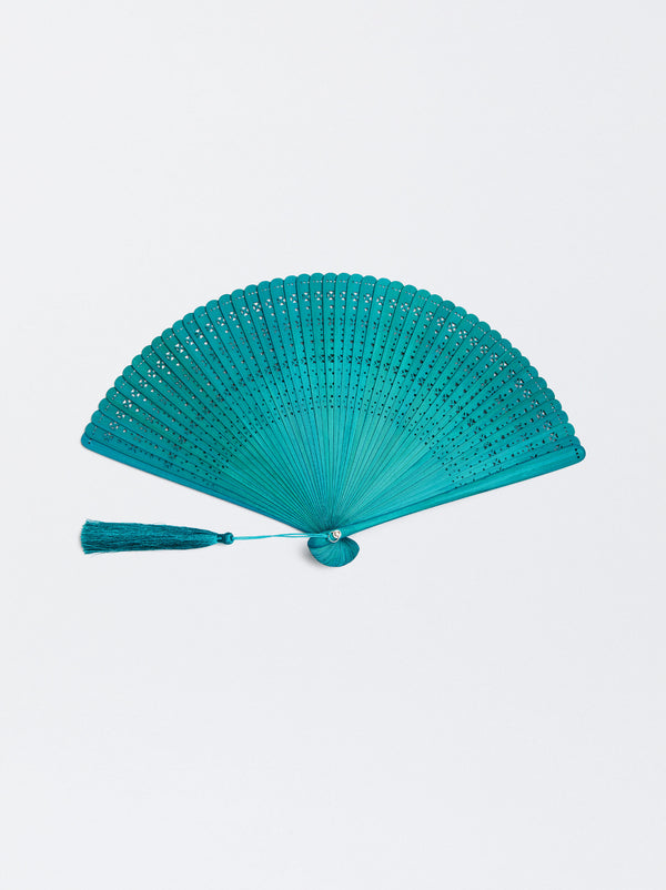 Bamboo Perforated Fan