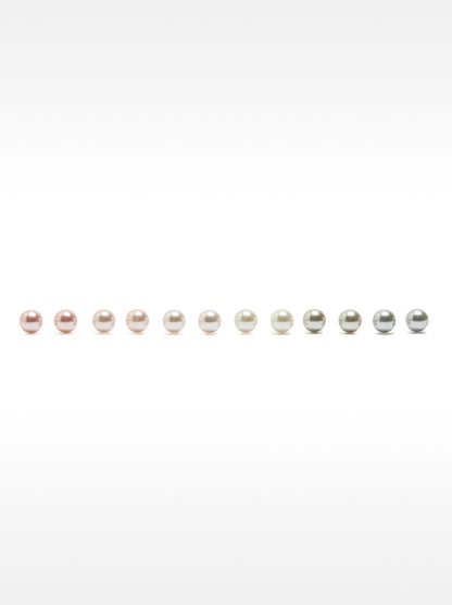 Set Of Faux Pearl Studs