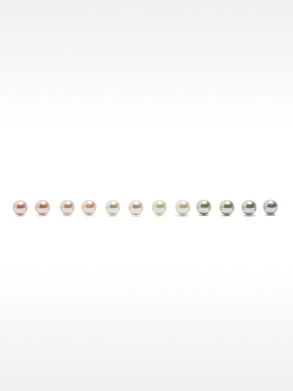 Set Of Faux Pearl Studs