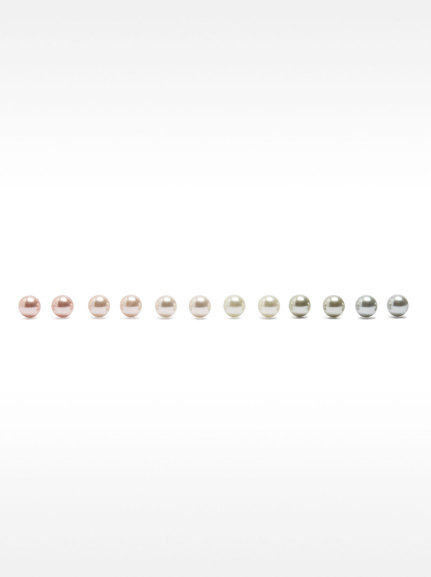 Set Of Faux Pearl Studs