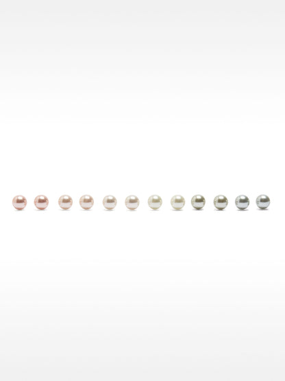 Set Of Faux Pearl Studs