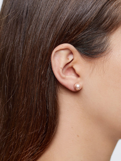 Set Of Faux Pearl Studs