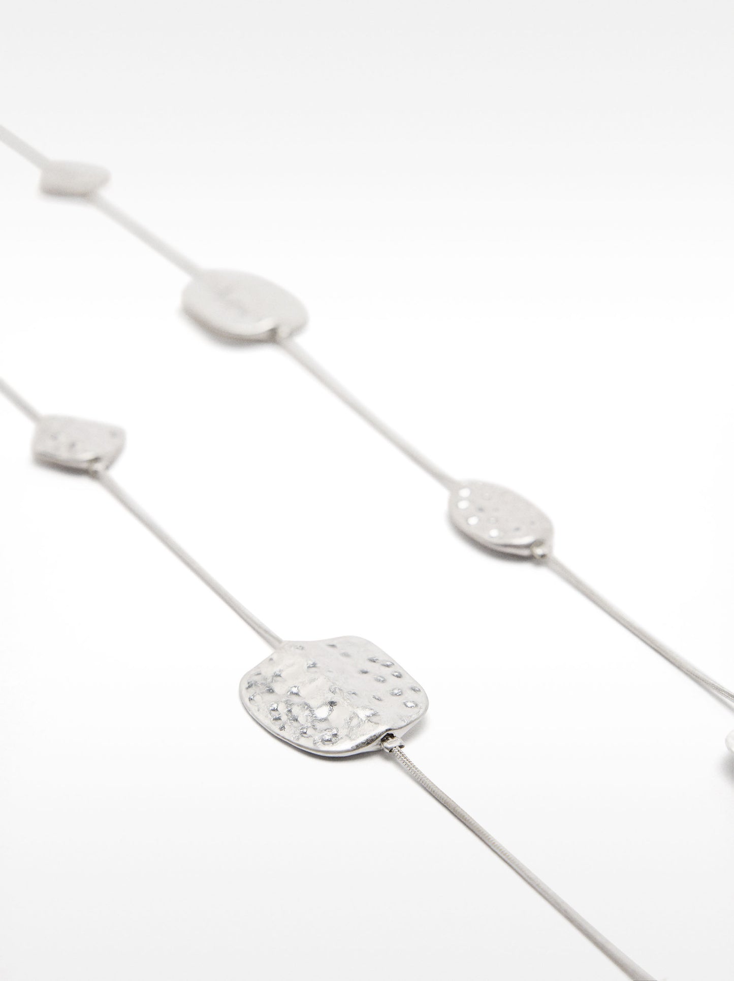 Long Silver Necklace